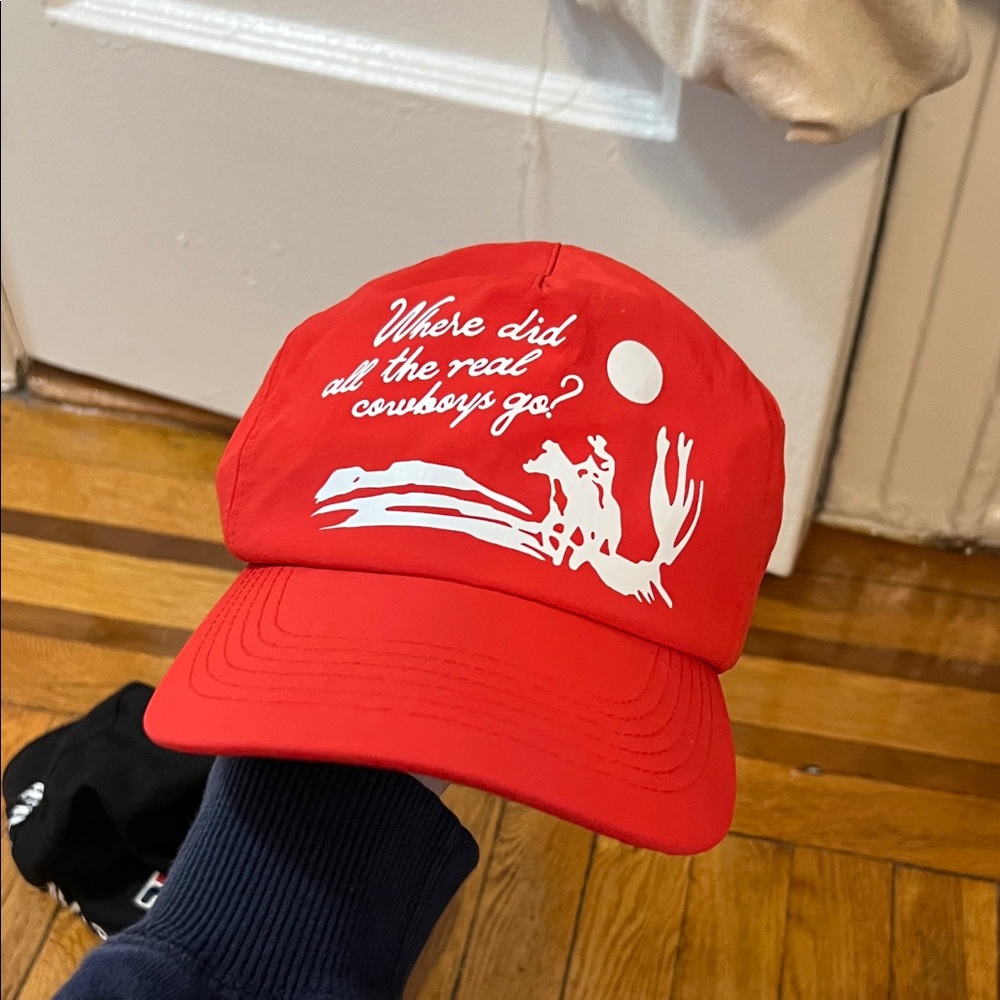 Red Cowboy Graphic Cap